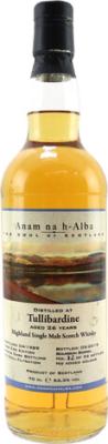 Tullibardine 1989 ANHA The Soul of Scotland Bourbon Barrel 53.3% 700ml