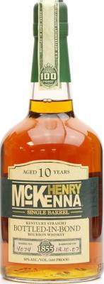 Henry McKenna 10yo Single Barrel Bottled in Bond #2572 50% 750ml