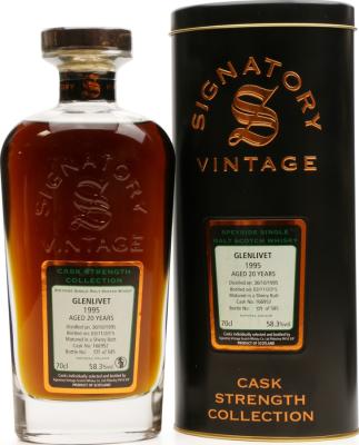 Glenlivet 1995 SV Cask Strength Collection Sherry Butt #166952 58.3% 700ml