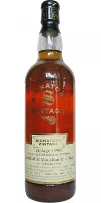 Macallan 1990 SV Vintage Collection Sherry Butt #11977 43% 700ml