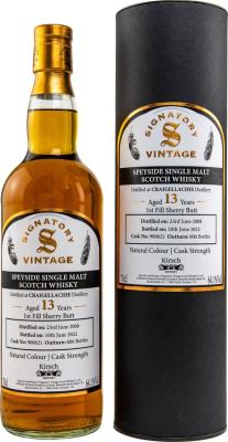 Craigellachie 2008 SV 1st Fill Sherry Butt Kirsch Import 64.1% 700ml