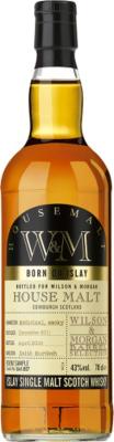 House Malt 2011 WM Barrel Selection Born on Islay Charred Fresh Bourbon Casks 841/857 43% 700ml