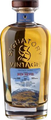 Ben Nevis 1998 SV Cask Strength Collection Refill Butt #695 Waldhaus am See 57.4% 700ml