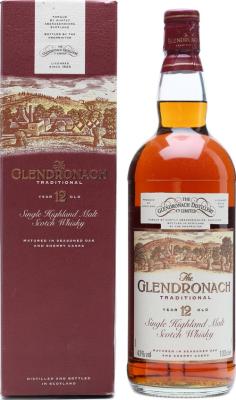 Glendronach 12yo Traditional Seasoned Oak and Sherry Casks 43% 1000ml