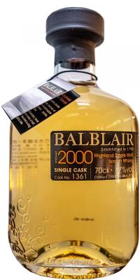 Balblair 2000 #1361 Taiwan Exclusive 57% 700ml