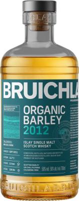 Bruichladdich 2012 Organic Barley 1st-fill bourbon 50% 700ml
