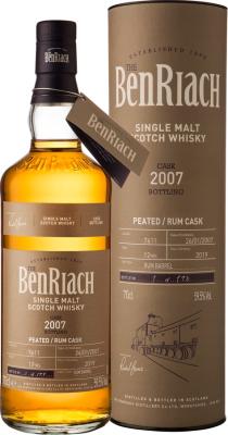 BenRiach 2007 Single Cask Bottling Batch 16 Rum Barrel #7611 59.5% 700ml