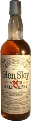 Glen Sloy 8yo Rf&B Scotch Malt Whisky Oak Casks Isolabella S.p.A. Milano 40% 750ml