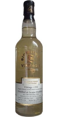 Scapa 1990 SV Vintage Collection Oak Cask 616 43% 700ml