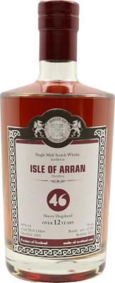 Arran 2001 MoS series 12yo Sherry Hogshead 46% 700ml