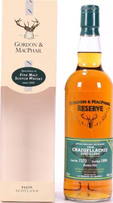 Craigellachie 1994 GM Reserve LMDW #7323 46% 700ml