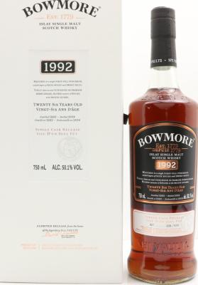 Bowmore 1992 Single Cask Release 1st Fill Puncheon 50.1% 750ml