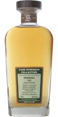 Benrinnes 1990 SV Cask Strength Collection #6276 58.9% 700ml