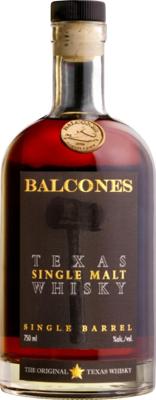 Balcones Texas Single Malt Whisky Single Barrel Used French Oak Wine Beer & Spirits Nebraska 67% 750ml