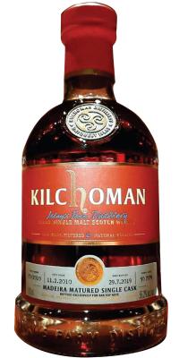 Kilchoman 2010 Single Cask Release Madeira Cask 70 2010 Bar Top Note 55.2% 700ml