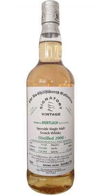 Mortlach 2008 SV The Un-Chillfiltered Collection Cask Strength 1st Fill Bourbon Barrel #800098 K&L Wine Merchants 56.6% 750ml