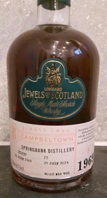 Springbank 1969 Lb Sherrywood Hogshead #15 40.6% 750ml