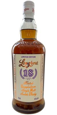 Longrow 18yo Bourbon Sherry and 10% Chardonnay 30% 750ml