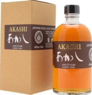 White Oak 5yo Akashi Sherry Cask 50% 750ml