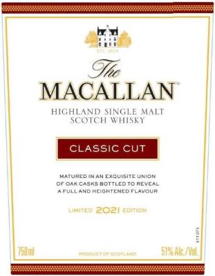 Macallan Classic Cut Ex-Bourbon & Sherry seasoned 51% 750ml