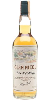 Glen Nicol Pure Malt Whisky RC&S DAB Italia S.p.A. Genova 40% 700ml