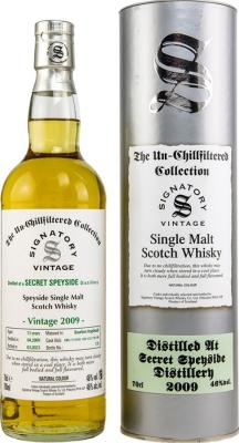 Secret Speyside 2009 SV The Un-Chillfiltered Collection 46% 700ml