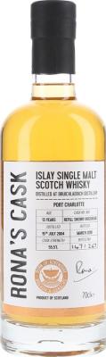 Port Charlotte 2004 TIB Rona's Cask Refill Sherry Hogshead #883 55.5% 700ml