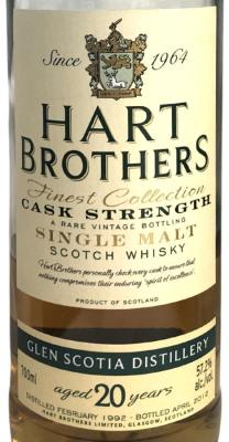 Glen Scotia 1992 HB Finest Collection 57.2% 700ml