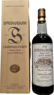 Springbank 1964 Private Bottling Lateltin Lanz Ingold 100th Anniversary 46% 700ml