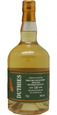 Miltonduff 18yo CA Duthies 46% 700ml