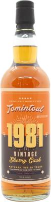 Tomintoul 1981 UD Sherry Cask SPSSH1828 S. Smith & A. Harris 53.1% 700ml
