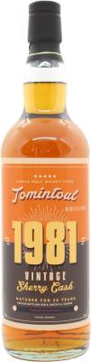 Tomintoul 1981 UD Sherry Cask SPSSH1828 S. Smith & A. Harris 53.1% 700ml