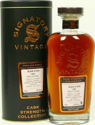 Blair Athol 1988 SV Cask Strength Collection Refill Sherry Butts 6920 + 6924 59.6% 700ml