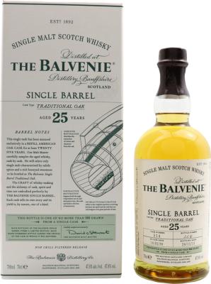 Balvenie 1990 Single Barrel Traditional Oak Casko no.514 25yo 47.8% 700ml