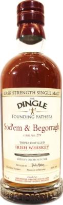 Dingle Sod'em & Begorragh Founding Fathers Bottling Sherry Cask #279 60.1% 700ml