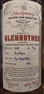 Glenrothes 2010 JAy Ex-Bourbon 46% 700ml