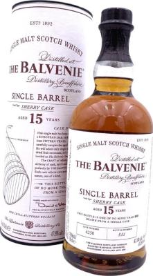 Balvenie 15yo Single Barrel Sherry Cask Sherry Cask 47.8% 700ml