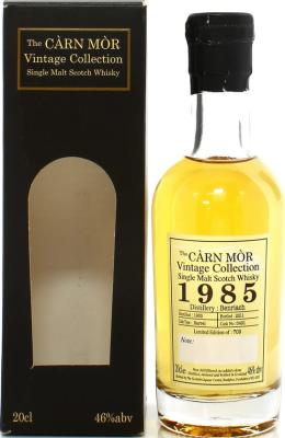 BenRiach 1985 MMcK Carn Mor Vintage Collection Barrel #5491 46% 200ml