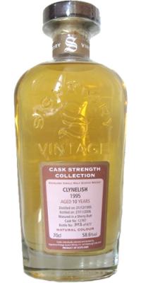 Clynelish 1995 SV Cask Strength Collection Sherry Butt #12787 58.6% 700ml