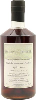 Bruichladdich 2006 WhB 11yo Sherry Hogshead #371 55.7% 700ml