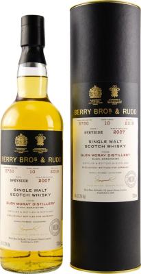 Glen Moray 2007 BR Bourbon Barrel #5730 51.2% 700ml