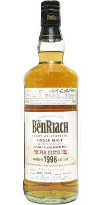 BenRiach 1998 Single Cask Bottling Oloroso Sherry Butt #78622 58% 700ml