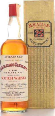 Macallan 25yo GM a Pure Highland Malt Sherry Wood Importato da Co. Import Pinerolo 40% 750ml