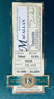 Macallan 1990 DT Rare Auld 18225 53.5% 700ml