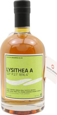 Scotch Universe Lysithea a 121 P.2.1 1816.4 1st Fill PX Sherry Barrel Germany Exclusive 58.6% 700ml