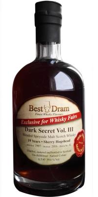 The Dark Secret 1997 BD Vol. III Sherry Hogshead Whisky Fairs Exclusive 59.6% 700ml