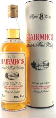Blairmhor 8yo RC&S Pure Malt Scotch Whisky 40% 750ml