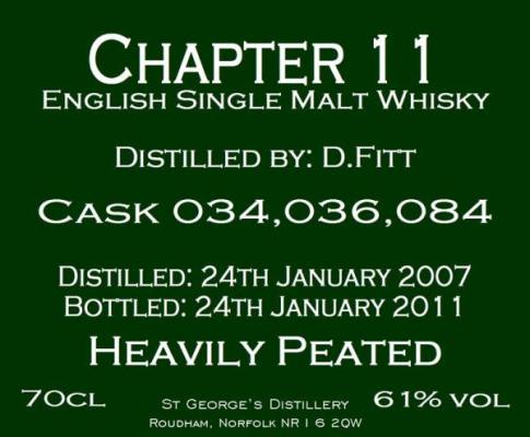 The English Whisky 2007 Chapter 11 Heavily Peated 034 036 084 61% 700ml