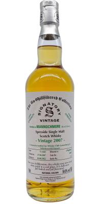 Mannochmore 2007 SV The Un-Chillfiltered Collection Cask Strength Hogshead Exclusively Bottled for Whisky Club Luxembourg & Whiskyworld Massen 54% 700ml