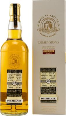 Drumblade 2008 DT Sherry Cask #14900063 54.3% 700ml